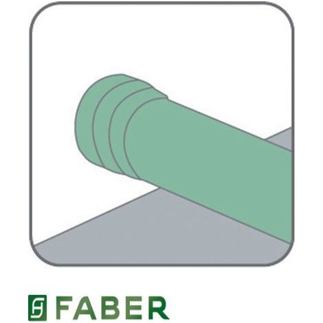 Faber 112.0157.302 Raccordo Riduzione Circolare per Cappe Aspiranti diametro 125 mm 100 mm PVC colore Bianco (1/2)
