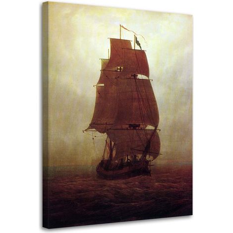 Image sur toile, Voilier - Reproduction C. D. Friedrich - 40x60 (1/5)