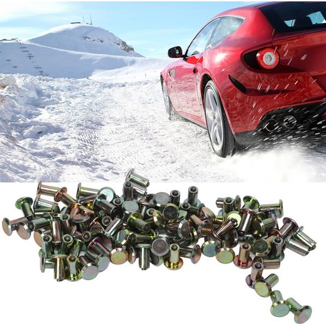 Einhundert All-Terrain-Reifenspikes zur Verwendung auf Schnee an ATVs/UTVs, Gabelstaplern und anderen Geländefahrzeugen (100 Stück pro Packung) (JX9-12-1) (1/5)