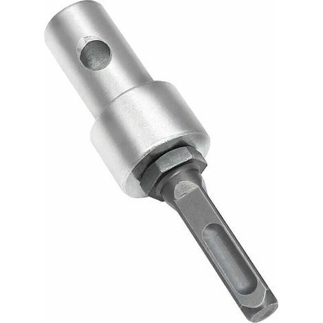 Adaptateur de perceuse à tarière de jardin, SDS Plus à filetage 1/2" (M13 x 15 mm) adaptateur de mandrin de perceuse sans clé tige ronde pour tournevis à percussion, perceuse à percussion (1/4)