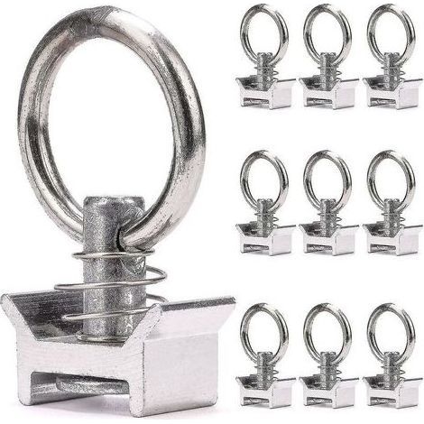 10 X Single Pawns With Ring 1000 Kg Aero Lashing Pawns For Aeronautical Lashing Rail Ring Anchor Pawn (1/2)