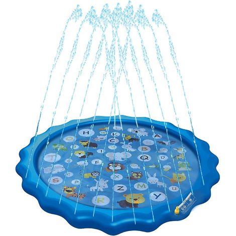 67-Zoll-Sprinkler für Kinder, Planschbecken, Schwimmmatte, Poolunterlage, aufblasbares Wasserspielzeug zum Lernen
