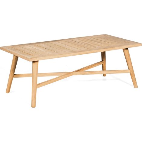 Sonnenpartner Long Beach Loungetisch Gartentisch Holztisch Teakholz 120 x 60 cm
