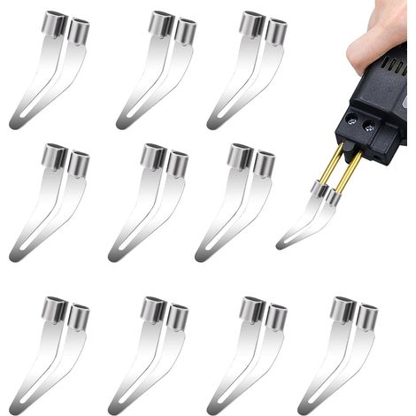 Puntas para soldador, puntas de repuesto para soldadura triangular de 45 grados  10 puntas de repuesto para soldador, accesorios de soldadura para reparación