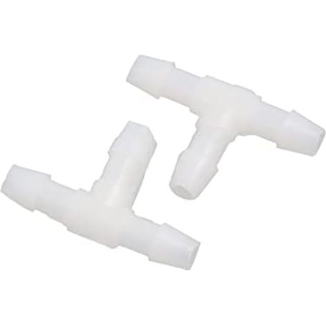 A Tuyau Tube Tube Connecteur 3mm T Forme 3 Voies Plastique Blanc(Ensemble de 20) (1/4)