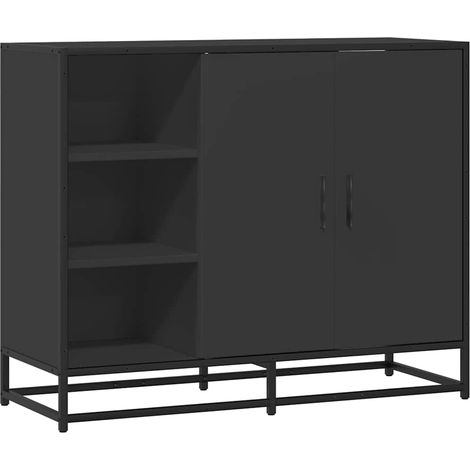 Maison Exclusive - Credenza Nera 92x35x76 cm in Legno Multistrato