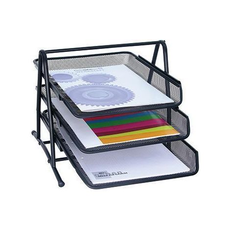 WEDO Briefablage Office 65801 bis C4 Drahtmetall schwarz (1/2)