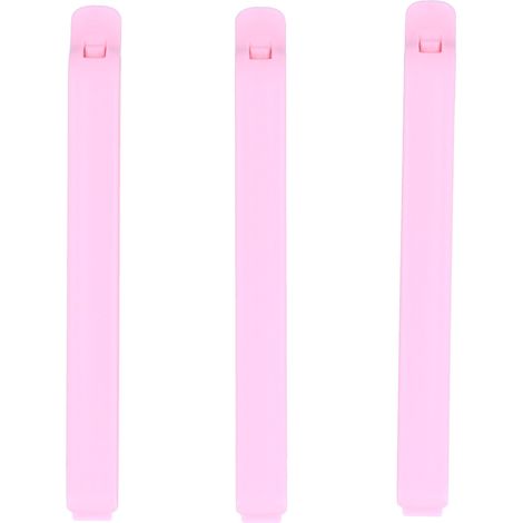 de 3 grands clips de fermeture réutilisables en plastique