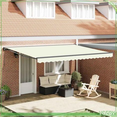 Auvent rétractable - 3330859 - Crème - 450x300 cm - Manuel (1/5)