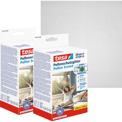 tesa 55286-00500-01 Pollenschutzgitter (B x H) 130 cm x 150 cm Anthrazit 2 St.