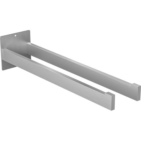 Porte-serviettes Mural Salle de Bains - 40 cm - Sans Perçage - Barre de Serviette adhésif en Acier Inox