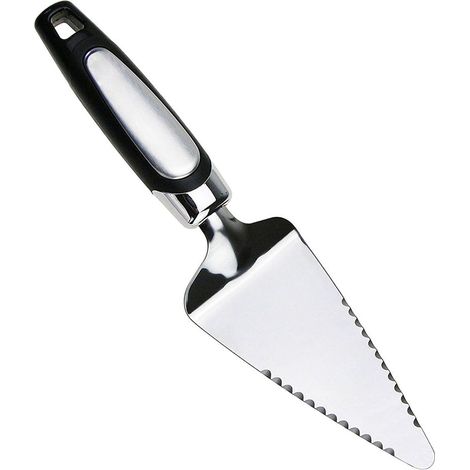 1 espátula para tartas, acero inoxidable, mango de PP, para pizzas y pasteles. (1/5)