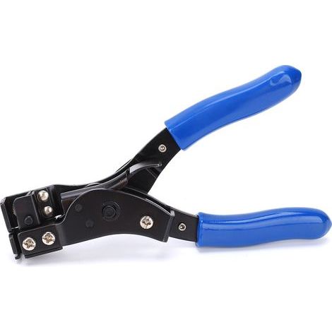 HT-2081 Nylon-Crimpzange, Befestigungswerkzeug aus hochkohlenstoffhaltigem Stahl, Schnellverschlussklemme für Kabelbinder und Drähte (1/5)
