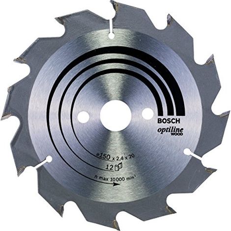 2608641169 - Lama per sega circolare Optiline Wood 150 x 20/16 x 2,4 mm, 12