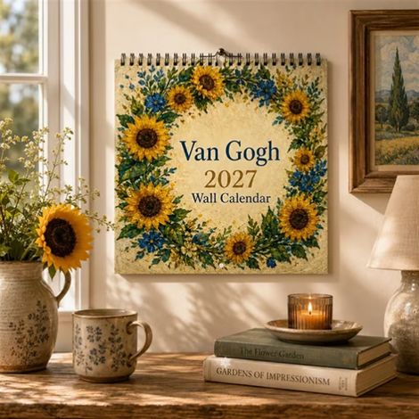 New and exquisite Gogh 2027 Wall Calendar - New 2027 wall calendar