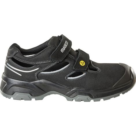 Mascot Footwear Flex Sicherheitssandale F0100-910 S1P ESD SRC DGUV Gr.35 schwarz/silber