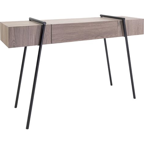 Console 120x34x77cm en bois et métal - NERO