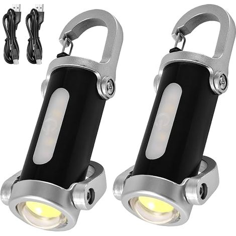 mini lampes de poche LED porte-clés Rechargeable USB Fonction camping (1/5)
