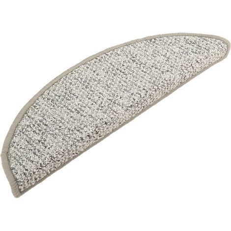 Alfombras de peldaños de escalera 15 uds gris claro 56x17x3 cm vidaXL (1/4)