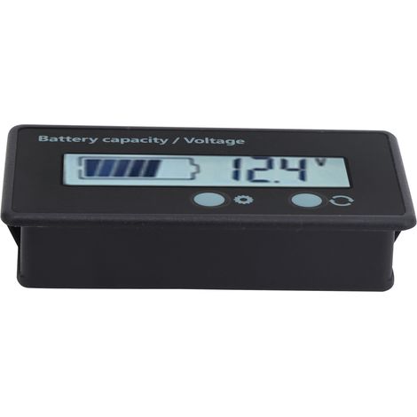 Indicateur de capacité de batterie DC 10-100 V avec écran LCD rétroéclairé blanc (1/5)