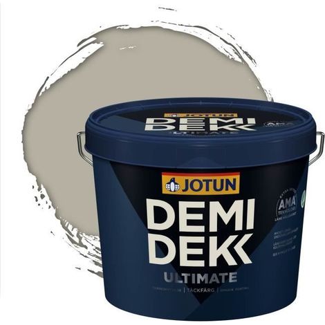 Peinture Bois - DEMI DEKK ULTIMATE - Satinée - RAL 7032 - Gris Silex - 3L (1/2)