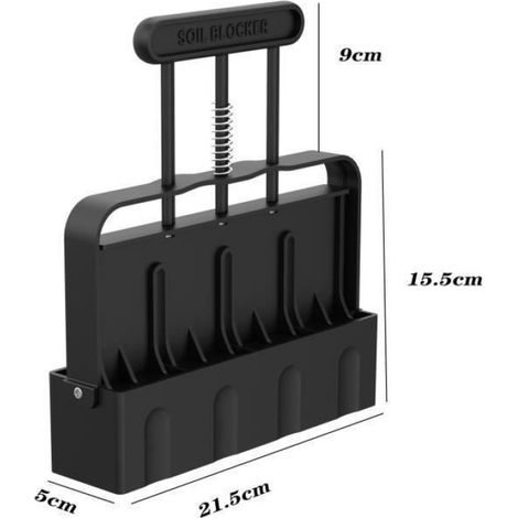 Presse À Motte Manuelle - Machine À Blocs De Sol 5 Cm Pour Semis - Noir ×1 (1/4)