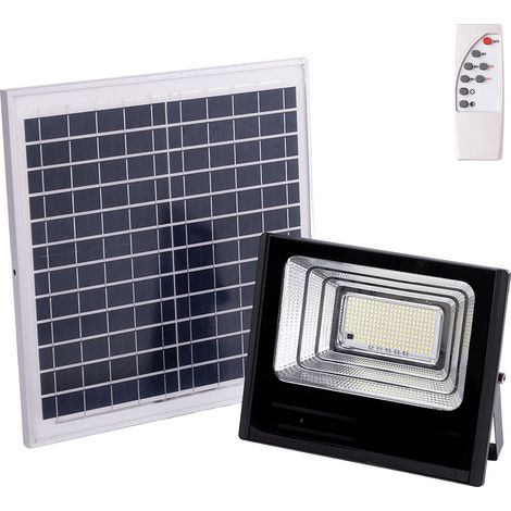 Proyector LED Solar 120W 6500K Panel: 6V/15W Batería: 3,2V/8000MaH Control Remoto [HO-SOLARFL-120W-01]