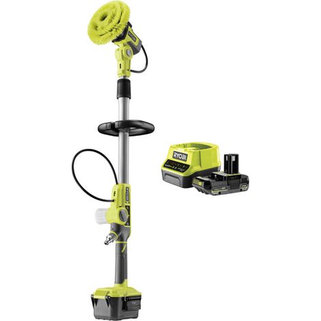Ryobi ONE+ Water Fed Telescopic Scrubber Kit (1x 2.0Ah) 18V RWTS18-1C20GL