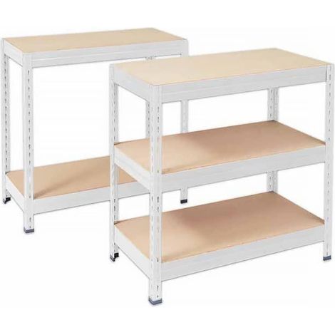 Floordirekt – Étagère métallique renforcée 5 étagères – Charge max 875 kg – Dimensions 180 x 90 x 60 cm – Idéale pour atelier et garage (1/5)