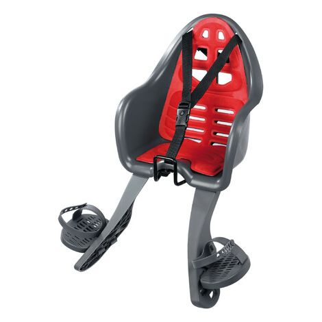 seggiolino anteriore per bicicletta lampa "ginny" con attacco al manubrio colori assortiti portata massima 15 kg