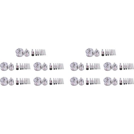 100Pcs Diamant Trou Scie 3-50Mm Foret Scie Set Tuile CéRamique CéRamique Coupe-Verre (1/5)