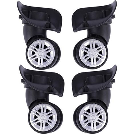 Roues de rechange universelles pour bagages, kit de réparation pour roues gauche et droite (2 paires) (1/3)