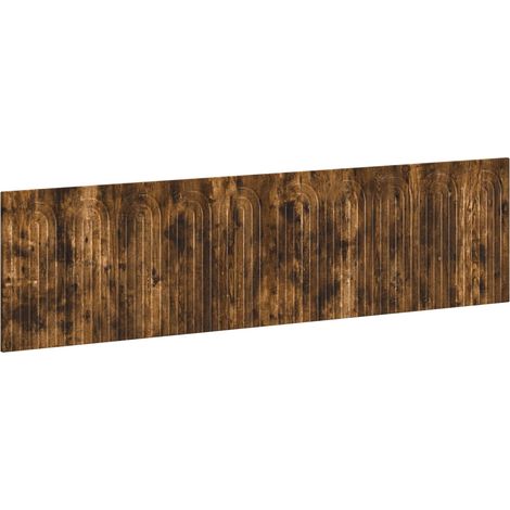 Wandmontiertes Kopfteil ALKMAAR Räuchereiche Holzwerkstoff vidaXL (1/5)