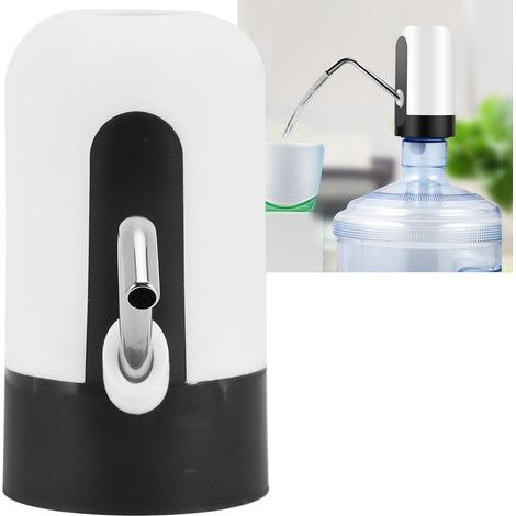 Kit de distributeur d'eau électrique avec pompe à bouteille rechargeable USB pour la maison et le bureau (blanc) (1/5)