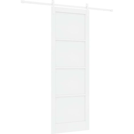 Maison Exclusive - Schiebetür Weiß 83 x 232 cm Massives Kiefernho