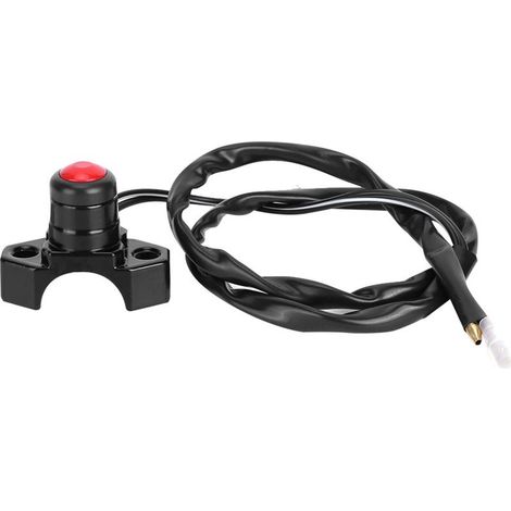 Keenso Universal Moto VTT 7/8 "Guidon Montage Moteur Démarrer Stop Button Commutateur pour Pit Dirt Bike Quad(Type B)-Interrupteur De Lumière Vélo. (1/5)