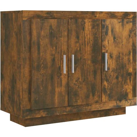 Maison Exclusive - Aparador madera contrachapada color roble ahum (1/5)
