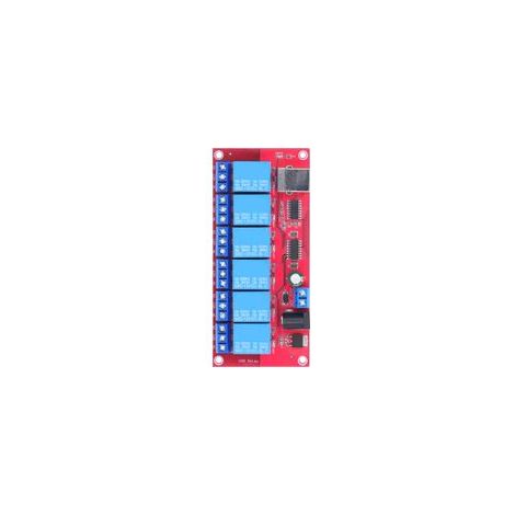 Module relais USB 6 canaux, modes réglables, carte relais USB sans pilote HID pour applications domestiques et agricoles 12 V