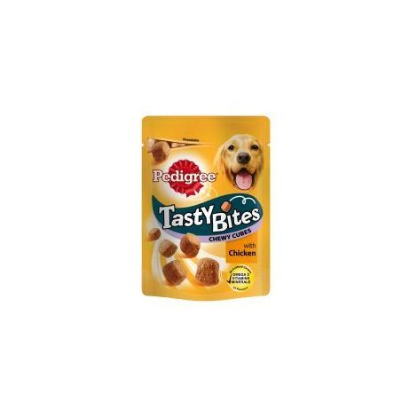 Pedigree Tasty Bites Chewy Cubes with Chicken - 130g - 86828