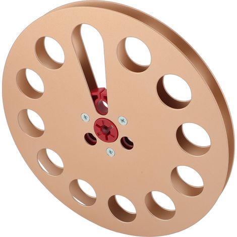 Bobine de bande magnétique vide 1/4" (7 pouces) en alliage d'aluminium, universelle, pour machines d'ouverture ReVox et Studer, couleur or. (1/5)