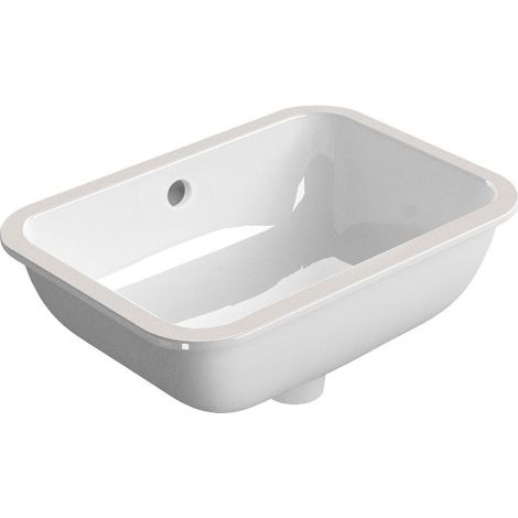 PURA/CLASSIC Lavabo sous plan en céramique 35x50cm, blanc ExtraGlaze (1/4)