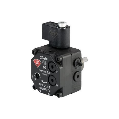 Danfoss Bomba de quemador de aceite BFP 21 R 3 con electroválvula, Drehrich, re,, 24 l/h, 071N7171
