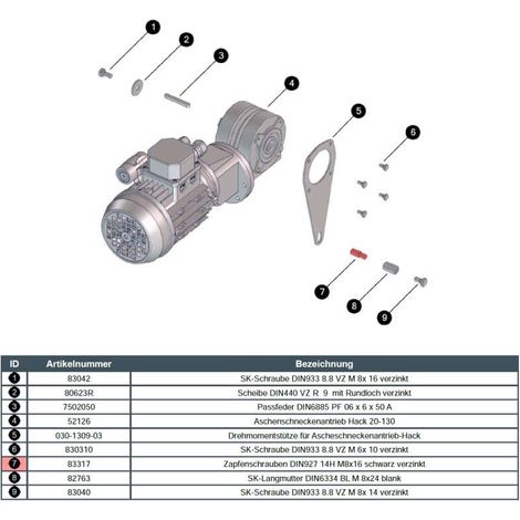 ETA Zapfenschr. DIN927 14H M8x16 schw.  - 83317