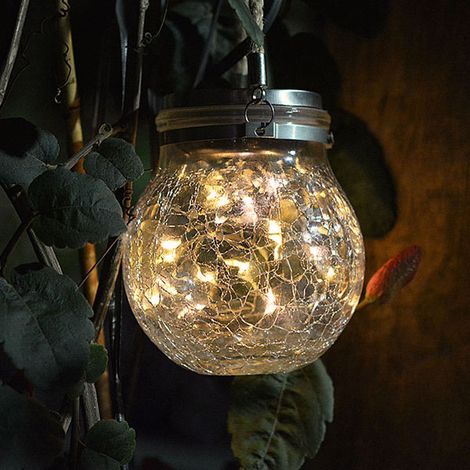 IluminaShop - Farolillo Bola Solar LED Luz Calida de Cristal Vintage / Navidad (1/5)