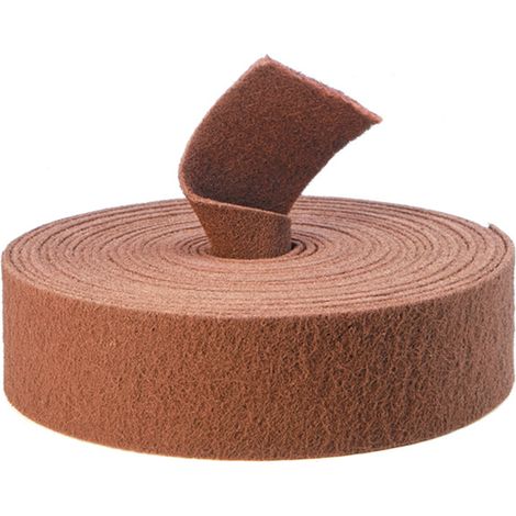 Rouleau de tissu abrasif non-tisse 115 mm x 10 m fin