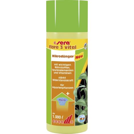 Sera Dünger für Aquarienpflanzen Flore 3 Vital 250 ml Pflanzendünger