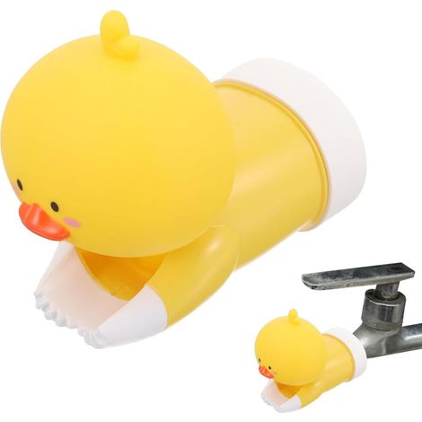 Toddler Faucet Extender, Cute Duck Tap Extension, Splash-Proof Faucet Protector, Fun and Safe Design, Easy to Install, Fits Most Faucets, Perfect for Kids Bathroom, Kitchen Sink Bathtub (1/5)