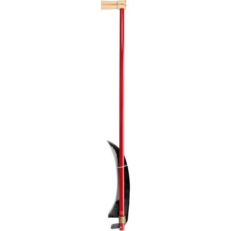Leborgne – Faux à broussailles 55 cm – Outil sans manche en fer forgé – Taillant affûté pour coupe nette – Résistant aux ronces et broussailles