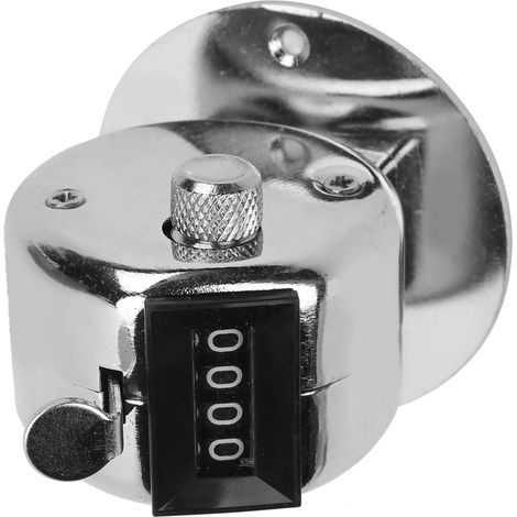 Compteur De Pointage Manuel - 4 Chiffres - Acier Inoxydable - Pour Inventaire Atelier Et Comptage Marchandises - 1 Pièce