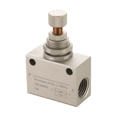 Régulateur de débit RS PRO QSC, Femelle 1/8 pouce ( Prix pour 1 )